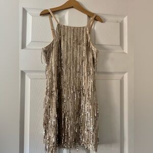 Stella 88 Kids Sequin & Fringe Party Dress